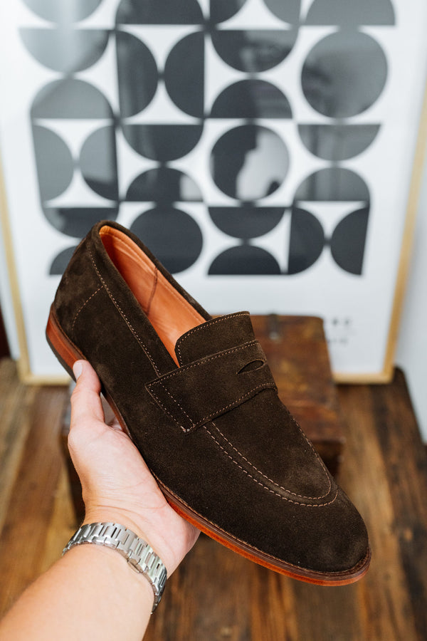 Santa Ana - Dark Brown Suede Loafer