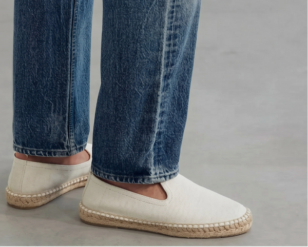 Alpargata - Cream Suede Slip-on