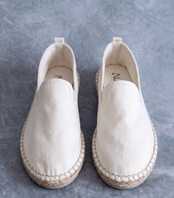 Alpargata - Cream Suede Slip-on
