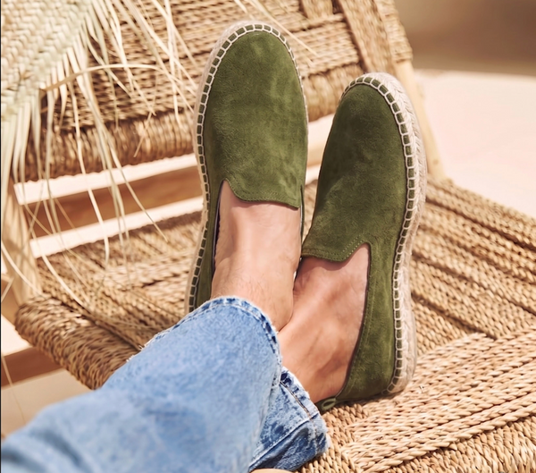 Alpargata - Olive Suede Slip-On