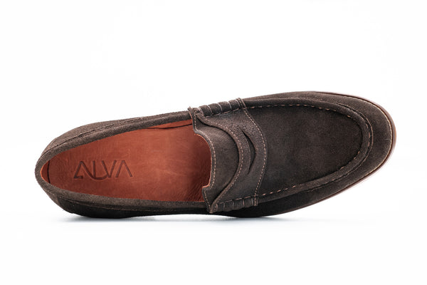 Turi - Dark Brown Suede Moccasin