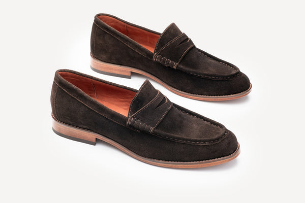 Turi - Dark Brown Suede Moccasin