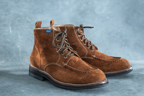 Guano - Tobacco Brown Suede Moc Toe Boot