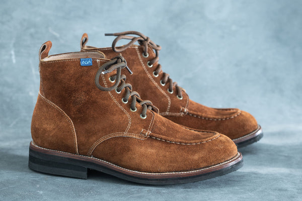 Guano - Tobacco Brown Suede Moc Toe Boot