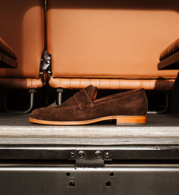 Santa Ana - Dark Brown Suede Loafer