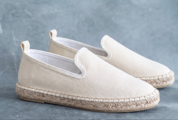 Alpargata - Cream Suede Slip-on