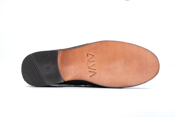 Borla - Brown Suede Tassel Loafer